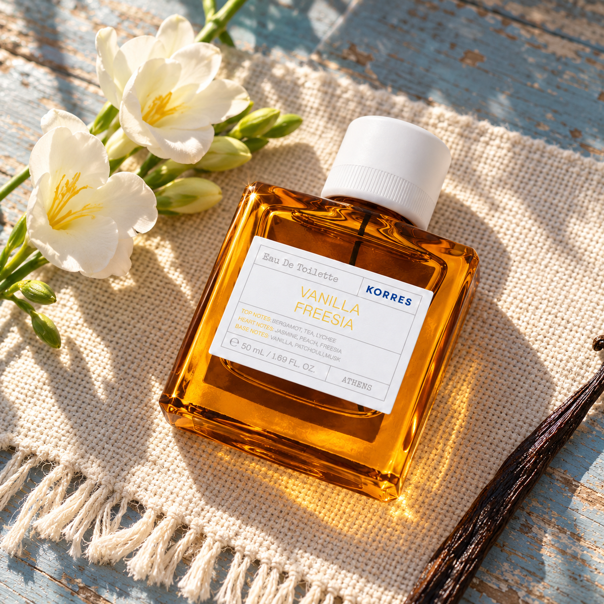 Korres Vanilla Freesia EDT 50 ml – atmosférická fotografie – MrRizz