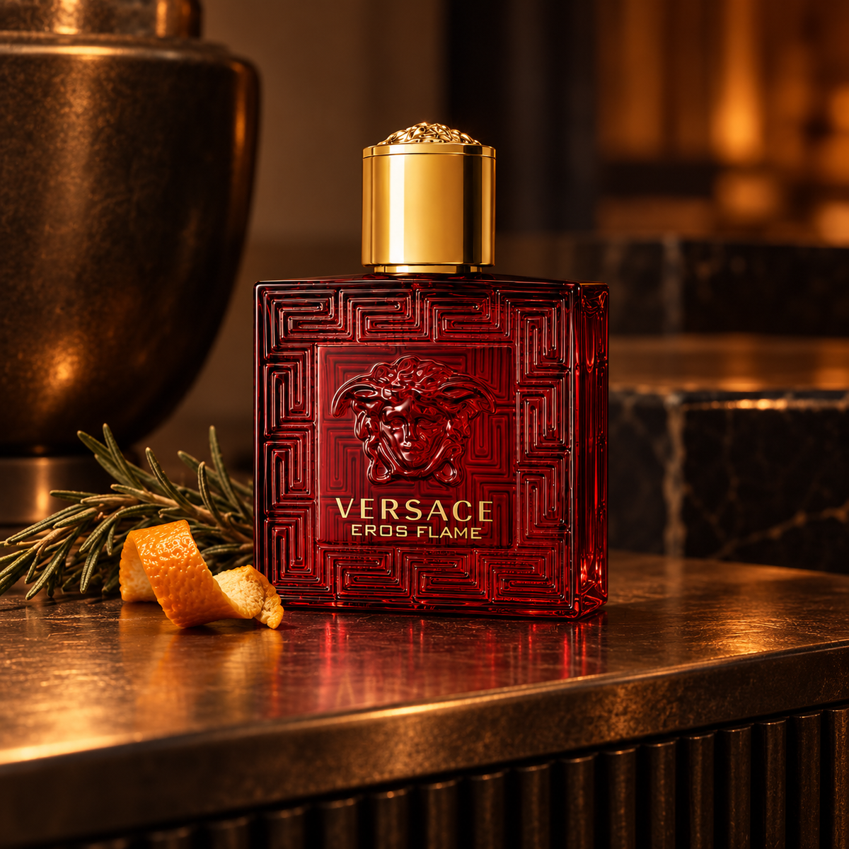 Versace Eros Flame EDP 100 ml – atmosférická fotografie – MrRizz