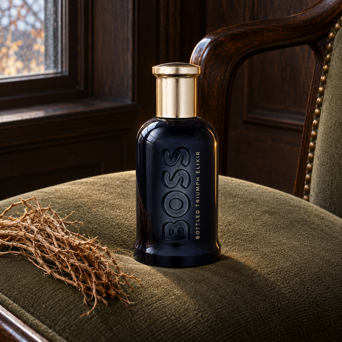 HUGO BOSS Boss Bottled Triumph Elixir 100 ml – atmosférická fotografie – MrRizz
