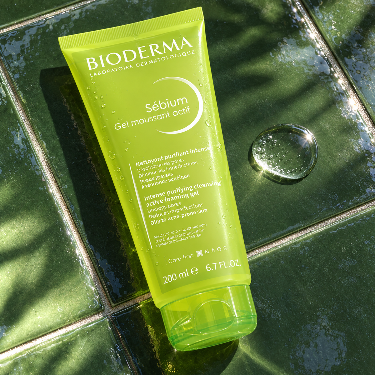 BIODERMA Sébium Intense Purifying Cleansing Foaming Gel 200 ml – atmosférická fotografie – MrRizz